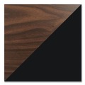 Office Desks & Workstations | Hirsh Industries 22656 48 in. x 30 in. x 29.5 in. Right-Hand Pedestal Box/File Drawers Mobile Teachers Pedestal Desks - Walnut/Black image number 2