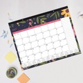 Bulletin Boards | Blueline CA1716BD 22 in. x 17 in. 18-Month (Jul 2025-Dec 2026) Academic Desk Pad Calendar - White/Multicolor Sheets/Black Headband image number 6