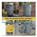 Trash & Waste Bins | Rubbermaid Commercial FG263200RED 32 gal. Plastic Vented Round Brute Container - Red image number 6