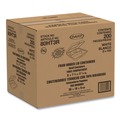 Just Launched | Dart 80HT3R 3-Compartment 7.5 in. x 8 in. x 2.3 in. Foam Hinged Lid Containers - White (200/Carton) image number 1