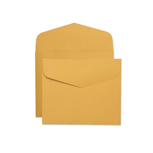 Envelopes & Mailers | Quality Park QUA54300 10 x 12 Hub Flap Gummed Closure Open-Side Booklet Envelope - Brown Kraft (100/Box) image number 0