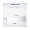 Labels | Avery 04150 1.13 in. x 3.5 in. Multipurpose Thermal Labels - White (130/Roll, 2 Rolls/Box) image number 6