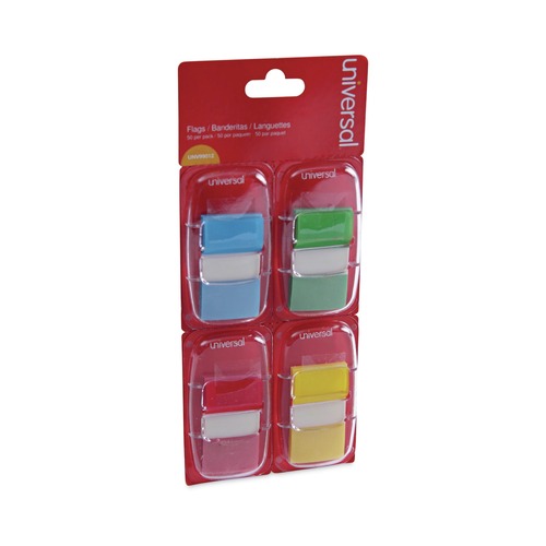 Page Flags | Universal UNV99012 Deluxe 1 in. x 1-3/4 in. Pop-Up Page Flags - Assorted Colors (200/Pack) image number 0