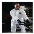 Safety & First Aid | Ansell KCC44312 A40 Coveralls with Zipper Front and Elastic Wrists and Ankles - Medium/White (25/Carton) image number 4