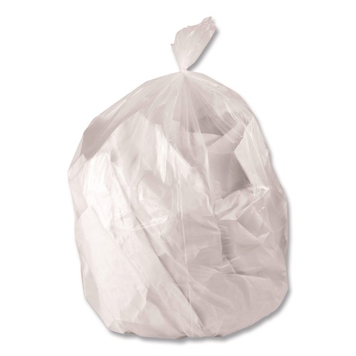 Trash Bags | Heritage H6639HC R01 Linear Low-Density Can Liners 33 gal 0.65 mil 33 x 39 Clear Roll (250/Carton) image number 0