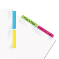 Dividers & Tabs | Redi-Tag B33248 2 in. Wide 1/5-Cut Write-On Index Tabs - Assorted Colors (48/Pack) image number 3