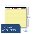 Notebooks & Pads | Roaring Spring 74501 11 x 9.5 Sheets (40) WIDE Landscape Format Medium/College Rule Writing Pad - Canary Yellow image number 1