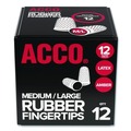 Safety & First Aid | Swingline S7054032C 12 (Medium-Large) Rubber Finger Tips - Amber (1-Dozen) image number 0