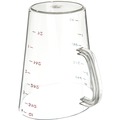 Food Service | Carlisle 4314507 1 gal. Commercial Plastic Measuring Cup - Clear image number 3