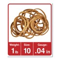 Rubber Bands | Universal UNV00110 0.04 in. Gauge Size 10 Rubber Bands - Beige (3400/Pack) image number 2