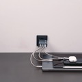 Back to School Sale | Verbatim 32202 100 Watts 4-Port GaN Wall Charger - Black/Gray image number 8