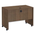 Office Desks & Workstations | Alera ALEVA204224WA Valencia Series 41.38 in. x 23.63 in. x 30 in. Mobile Workstation Desk - Modern Walnut image number 0