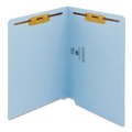 File Folders | Smead 25040 0.75 in. Expansion 2 Fasteners Letter Size Heavyweight Colored End Tab Fastener Folders - Blue Exterior (50/Box) image number 0