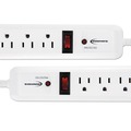 Surge Protectors | Innovera IVR71653 6 AC Outlets 4 ft. Cord 540 Joules Surge Protector - White (2/Pack) image number 1