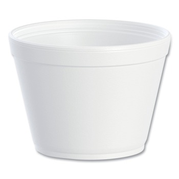 Dart 16MJ32 16 oz. Extra Squat Foam Containers - White (500/Carton)