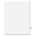 Back to School Sale | Avery 01422 11 in. x 8.5 in. 26-Tab V Avery Style Preprinted Legal Exhibit Side Tab Index Dividers - White (25/Pack) image number 0