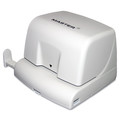 Staple Punches | Master EP210 EP210 1/4 in. Holes 12-Sheet Electric/Battery-Operated Two-Hole Punch - Beige image number 0