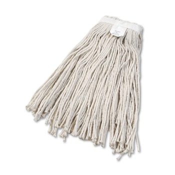 Boardwalk BWK2024CEA No. 24 Cotton Cut-End Wet Mop Head - White