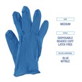 Disposable Gloves | Boardwalk 395SCTA 5 mil Disposable Powder-Free Nitrile Gloves - Small, Blue (1000/Carton) image number 8
