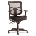 Just Launched | Alera ALEEL42ME10B 17.7 in. to 21.4 in. Seat Height Elusion Series Mesh Mid-Back Prem Fabric Multifunction Chair Supports Up to 275 lbs. - Black image number 0