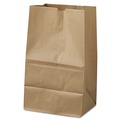  | Ross & Wallace Paper Products 100321500PK/BL 8.13 in. x 5.88 in. x 12.5 in. #20 Squat Size Grocery Paper Bags - Kraft (500/Bundle) image number 0