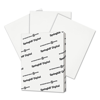 Springhill 015101 8.5 in. x 11 in. 90-lb. Digital Index Card Stock - 92 Bright White (250/Pack)