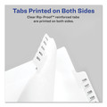 Dividers & Tabs | Avery 82105 26-Tab Exhibit A to Exhibit Z 11 in. x 8.5 in. Allstate Style Preprinted Legal Exhibit Side Tab Index Dividers - White (1-Set) image number 2