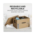 Boxes & Bins | Bankers Box 7718201 SmoothMove Classic 21 in. x 17 in. x 17 in. Moving/Storage Boxes - Large, Brown/Blue (5/Carton) image number 6