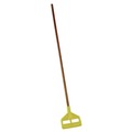 Mops | Rubbermaid Commercial FGH115000000 54 in. Invader Wood Side-Gate Wet-Mop Handle - Natural/Yellow image number 0
