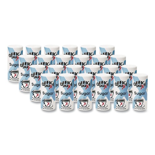  | Office Snax 00019CT 20 oz. Reclosable Canister Of Sugar (24/Carton) image number 0