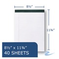 Notebooks & Pads | Roaring Spring 74713 8.5 x 11 Sheets (40) Recycled Wide/Legal Rule Pad - White (1-Dozen) image number 2