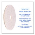 Sponges & Scrubbers | Boardwalk BWK4021NHE 21 in. Diameter Natural Hog Hair Burnishing Floor Pads - Tan (5/Carton) image number 5