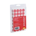 Labels | Universal UNV40103 0.75 in. Diameter Self-Adhesive Removable Color-Coding Labels - Red (28/Sheet, 36 Sheets/Pack) image number 0