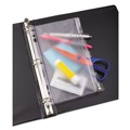 Just Launched | Oxford 68599 9-1/2 in. x 6 in. Zippered Ring Binder Pocket - Clear image number 1