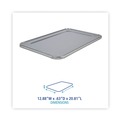  | Boardwalk BWKLIDSTEAMFL 12.88 in. x 20.81 in. x 0.63 in. Aluminum Steam Table Pan Lids (50/Carton) image number 3