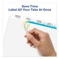 Dividers & Tabs | Avery 11492 11 in. x 8.5 in. 5-Tab Big Tab Clear Label Dividers - White Tabs/White (5/Pack) image number 4