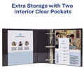 Back to School Sale | Avery 19750 11 in. x 8.5 in. 3 Rings 3 in. Capacity Showcase Economy View Binders with Slant Rings - Black image number 4