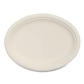 Bowls and Plates | Dart 10FBRPLR1 10 in. Diameter Compostable Molded Fiber Platter Dinnerware - Natural (500/Carton) image number 0