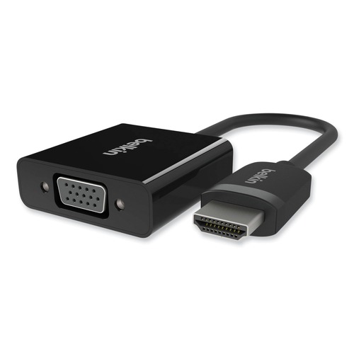 Electronic Adapters & Chargers | Belkin F2CD058 5 in. HDMI to VGA plus 3.5 mm Audio Adapter - Black image number 0