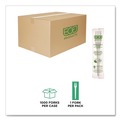 Cutlery | Eco-Products EP-S017-W Individually Wrapped Plantware CPLA Cutlery Fork - White (1000/Carton) image number 1