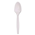 Cutlery | Boardwalk BWKSPOONPPMW 5.31 in. Mediumweight Polypropylene Plastic Spoon Cutlery - White (1000/Carton) image number 0