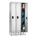 Office Filing Cabinets & Shelves | Safco 5525GR 36 in. x 18 in. x 78 in. Single-Tier 3-Column Locker - Two-Tone Gray image number 1