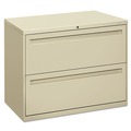 Office Filing Cabinets & Shelves | HON H782.L.L Brigade 700 Series Two-Drawer 36 in. x 18 in. x 28 in. Lateral File Cabinet - Putty image number 0