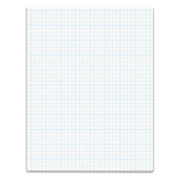 TOPS 35041 Cross-Section Quadrille Rule (4 sq-in. / 1 sq-in.) 8.5 in. x 11 in. Cross Section Pads (50 Sheets/Pad)