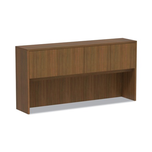 Office Desks & Workstations | Alera VA287215WA Valencia Series 70.63 in. x 15 in. x 35.38 in. 3-Compartment Hutch - Modern Walnut image number 0