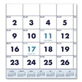 Back to School Sale | House of Doolittle 3640 14-Month: Dec 2025 to Jan 2027 12.25 in. x 26 in. Vertical Orientation Recycled Three-Month Format Wall Calendar - White Sheets image number 1
