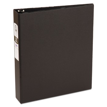 Avery 03401 Economy 1.5 in. Capacity 11 in. x 8.5 in. 3-Ring Non-View Binder - Black