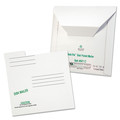 Envelopes & Mailers | Quality Park QUA64112 6 in. x 5.88 in. Square Flap Tuck-Tab Closure Redi-File Disk Pocket/Mailer for CDs/DVDs - White (10/Pack) image number 3