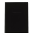 Just Launched | Blueline A9 9.25 x 7.25 Sheets 1-Subject Medium/College Rule Business Notebook with Self-Adhesive Labels - Black image number 1