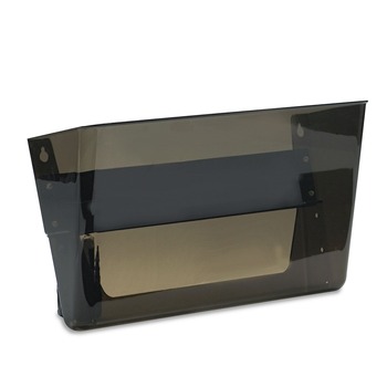 WALL FILES | Deflecto 73102 13 in. x 4 in. x 7 in. Magnetic DocuPocket Wall File - Letter Size, Smoke